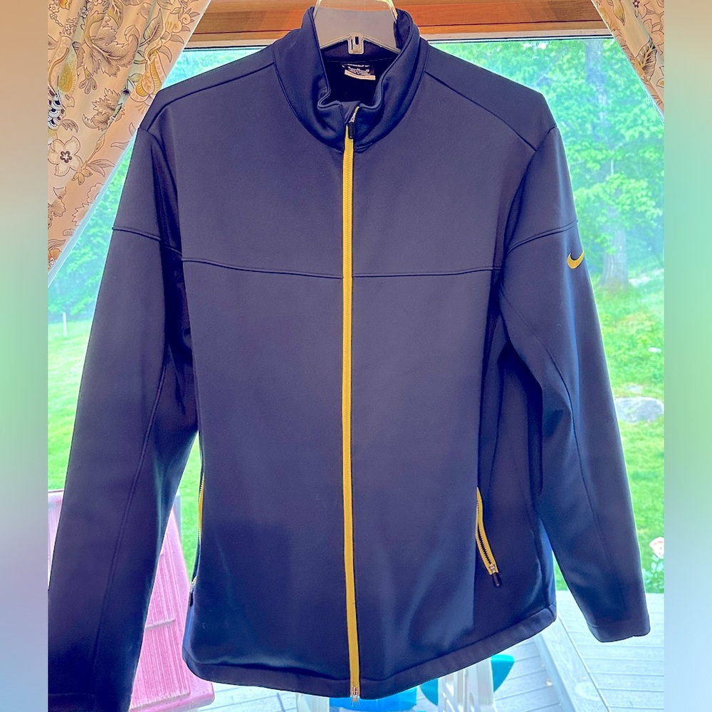 MENS XL Nike Blue & Yellow lightweight running jacket. Great Condition